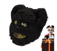 Genérico Bloody Plush - Rabbit Headgear | Halloween Scary Face Cover With Soft Long Hair And Elastic Band, Creepy Cosplay For Role Play, Parties, And Costume Events