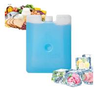 Genérico Bloque de Hielo portátil, Paquete Enfriador de congelador Reutilizable, Bloque de Hielo de 4,92 x 2,75 x 0,78 con, Paquete de refrigeración de de Gel, refrigeración por ventilad