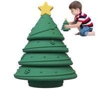 Genérico Bloques apilables de Silicona | Bloques de Silicona navideños, Juguetes de construcción,Juguete sensorial Suave y Reutilizable para niños de 6 a 12 Meses, niños y niñas