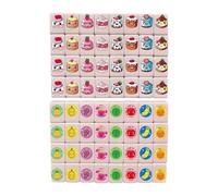 Genérico Bloques de Juego de Mesa - 64 Piezas de Construcción Apilables | Set de losetas de Mesa | para salón, Dormitorio, Aula, Piso, niños, Adolescentes, Familia, compañeros de Clase