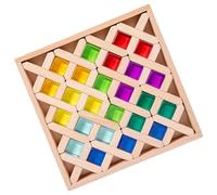 Genérico Bloques para | Juguetes de Aprendizaje temprano | Juego de Construcción Portátil - para Niños Y Niñas Casa Viaje Aula Sala De Juego Instrucción En Casa Actividad De
