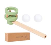 Genérico Blow Balance Toy - 5.90 Inch Floating Ball Game | Wood Foam Plaything - Educational Breathing Trainer with Rounded Edges and Burr-Free Finish, Ideal for Sensory Development