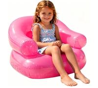 Genérico Blow Up Chair - Portable Inflatable Seat for Camping Beach Relaxation | Thickened PVC Material with Waterproof, Lightweight Lounge Furniture for Poolside Indoor Outdoor Activities, 50x40cm