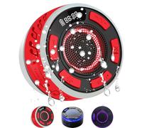 Genérico Bluetooth Shower Speaker,Ipx7 Waterproof Shower Portable Speaker with RGB Light & LED Display, 360 Surround Sound, Dynamic Lights 10H Playtime,for Bathroom, Pool,Outdoor,Travel, Beach (Red)