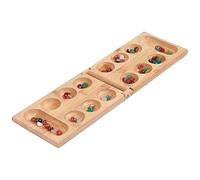 Genérico Board Game - Bamboo 12.60x3.94x0.63in Strategy Game Set, 48 Stone Pieces, Smooth Polished, Durable Eco Friendly Board | Classic For Kids Adults Family Fun Brain Developmen