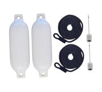 Genérico Boat Bumpers PVC Inflatable, 40x11cm Leakproof Docking Fenders, 0.4cm Thick Marine Protection Accessories for Sea Lake Pool Beach Camping Sailing Surfing Watercraft Use