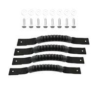 Genérico Boat Grab Handle - 4 Pieces Heavy Duty Attachments with Screws - Kayak Rail Accessories - for Doors Roof Rack Outdoor Marine Boating Canoe Paddleboard Suitcase Water Sports