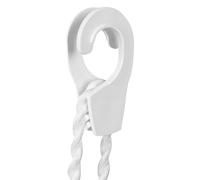 Genérico Boat Hangers, Boat Bumper Clip, Quick Connect and Release with UV Resistant Build, Compact Authentic, Rail Line Hanger for Marine Dock, Outdoor Sports, Yacht, Buoy Setup White, Black