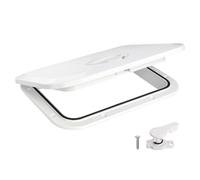 Generico Boat Hatch - Hâtch Deck with Detachable | Boat White Circular Inspection Hâtch, Marine Deck Access Hatch with 180° Lid Hinge And Non-Slip, all-Weather Rectangle Yacht RV Böat