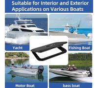 Genérico Boat Hatch - Hâtch Deck with Detachable | Boat White Circular Inspection Hâtch, Marine Deck Access Hatch with 180° Lid Hinge and Non-Slip, All-Weather Rectangle Yacht RV Böat