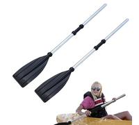 Genérico Boat Oars - 125cm Aluminium Alloy 1Pair | Inflatable Boat Paddle | Heavy Duty Kayak Rowing Paddles | Lightweight Portable Fishing Raft Canoe Paddle Set For Water Sports Use