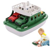 Genérico Boat Toy, Educational Transport Ship Toys, 10.04x6.69x6.5 Inches Realistic with 4 Mini Cars, Children’s Transports Boat Model for Indoor Outdoor Play and Motor Skill Development Use