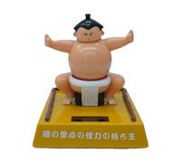 Genérico Bobbleheaded Toy - Solar Powered Sumo Wrestler Figurine for Car Dashboard Decor | Dancing Motion Display Ornament, Animated Interior Accessory for Kids Desk Office Home Decoration