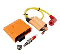 Genérico Bobina de encendido CDI carreras juego bujías y tapas para Suzuki GN125H GN125 EN125-2A