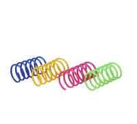 Generico Bobina de resorte para gatos - 4 piezas PP de resorte para gatos, bobinas para gatitos interiores activos, espirales coloridas para gatitos para ahuyentar, , cazar y jugar sano