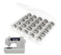Generico Bobinas para máquina de coser universales - 25 unidades universales de acero inoxidable para manualidades | Bobinas precargadas para máquina de coser - para acolchados, costura, malla y