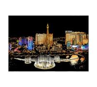 Genérico Boceto de pintura de arcoíris de papel para raspar: escena nocturna de la serie de la ciudad, monumentos famosos de la ciudad, regalo creativo para pintar y rayar | Juego de fiesta Regalo