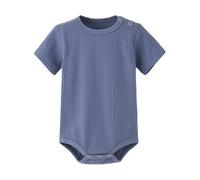 Genérico Body bébé garçon Manches Courtes Coton Bio Doux, vêtement quotidien Confortable Coupe décontractée Col Rond pour nourrissons 0-24 mois, idéal pour Jeux et sieste (Blue, 9-12 Months)
