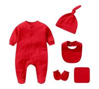 Genérico Body bébé Unisex en Coton Bio Doux, idéal pour le quotidien de 0 à 12 mois, facile à Laver et à enfiler Avec pressions Ajustables. (Red, 1-3 Month)