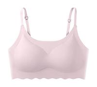 Genérico Body Gainant Armadura Brazos de seda para mujer, sujetador de entrenamiento para yoga, belleza cómoda, con almohadillas extraíbles ligeras, desechables para maternidad, Pk2., L