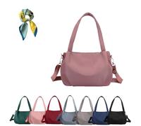 Genérico Body Light and Versatile Casual Bag, Large Capacity Nylon Waterproof Crossbody Bag,Multi-Pocket for Women (purple)