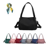 Genérico Body Light and Versatile Casual Bag, Large Capacity Nylon Waterproof Crossbody Bag,Multi-Pocket for Women (black)