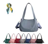 Genérico Body Light and Versatile Casual Bag, Large Capacity Nylon Waterproof Crossbody Bag,Multi-Pocket for Women (blue)