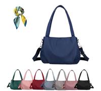Genérico Body Light and Versatile Casual Bag, Large Capacity Nylon Waterproof Crossbody Bag,Multi-Pocket for Women (dark blue)