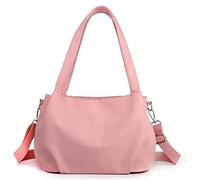 Genérico Body Light And Versatile Casual Bag, Large Capacity Waterproof Nylon Crossbody With Multi-Pockets(powder)