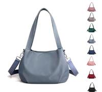 Genérico Body Light and Versatile Casual Bag, Nylon Waterproof Shoulder Crossbody Bag, Multiple Pockets, for Woman Travels (Sky Blue)