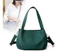 Genérico Body Light and Versatile Casual Bag - Nylon Waterproof Shoulder Crossbody Bag with Multi-Pockets for Travel & Daily Use (dark green)