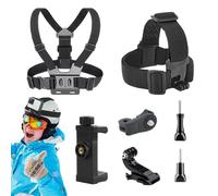 Genérico Body Mount Chesty, Adjustable Action Camera Chest Strap Harness, Secure Fit for Dynamic Shots, Comfortable Body Phone Holder Kit for Running, Swimming, Hiking, Biking, Adventures