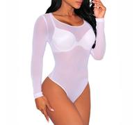 Generico Body Sexydonna Lingerie Curvy Set Lencería Mujer Soft Pijama Entero Abierto Conjunto Ropa Interior Mesh Push Up Nightwear Tallas Grandes Ropa de Noche Vacaciones en Luna de Miel Viaje, Color