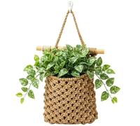 Genérico Boho Plant Hanger - Macrame Wall Basket | Cotton Rope Decor