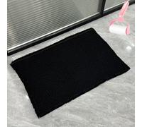 Genérico Boho Woven Modern Bath Mat Non Slip, Strong Absorbent Bathroom Mat with Tassels, Solid Color Small Plaid Shower Mats for Kitchen Laundry Farmhouse Decorate