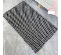 Genérico Boho Woven Modern Bath Mat Non Slip, Strong Absorbent Bathroom Mat with Tassels, Solid Color Small Plaid Shower Mats for Kitchen Laundry Farmhouse Decorate