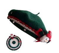 Genérico Boinas para Mujer,Sombrero De Lana Suave Y Adorable con Estilo - con Detalles de Lana Decorativos | para Señoritas y Niñas en Invierno - Navidad San Valentín Año Nuevo Regalos Originales