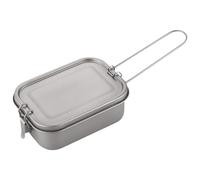 Genérico Boîte Lunch Titane - Boîte À Militaire De Camping | Conteneur Alimentaire Métal | Récipient Hermétique, Poignée Pliable Robuste, Boîte Cuisson Anti-fuite, Accessoire Portable, Pour Repas