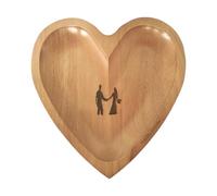 Genérico Bol de Oración de Madera | Corazón Estilo Rústico Decoración Cristiana | Cuencos Decorativos De Madera - Para Cumpleaños Meditación Navidad Hogar Iglesia Bautismo