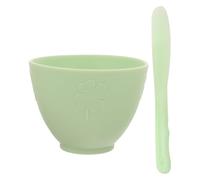 Genérico Bol de Silicona Verde para Mezclar Mascarillas Faciales Kit Grande con Varilla para Mezcla Recipiente para Productos de Belleza Herramienta Portátil para Esteticistas y Cuidado