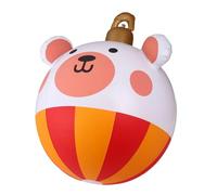 Genérico Bola de decoración navideña de PVC: Bola Inflable Gigante con Lindos Osos y Ciervos, Ambiente Festivo Feliz, Juguete Resistente para niños y Adultos | Ideal para Fiestas en el jardín de casa