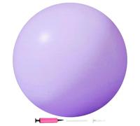 Generico Bola de ejercicio pequeña para pilates - 9,84 pulgadas, antiquemaduras, portátil, inflable, para la estabilidad, el equilibrio, estiramiento, entrenamiento central, rehabilitación, gimnasio