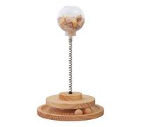 Genérico Bola de golosinas para Gatos con Resorte - Cat Treat Dispenser Toy Catnip Cat Toy Nips Spring | Bola de alimentación para dispensador de Comida de para Gatos con interactiva y para pér