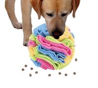 Generico Bola de hacho para perros | Pelota Puzzle con comida enriquecida para perros de talla pequeña, mediana y , suave peluche para oler u ocultar, alfombrilla de entrenamiento para
