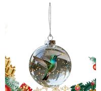 Generico Bola de Navidad Hummingbird - PP, 3D Clear Ornament | Artificial Holiday Decoration Hanging, Hummingbird Tree Ornament for Thanksgiving, Birthday, Party, Offices