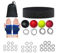 Genérico Bola de Reflejo para Entrenamiento De Boxeo | Reacción Fitness | Kit de Pelota Refleja Y Diadema Para Boxeo, Salón De Deporte Hombres Mujeres Principiantes Adolescentes