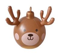 Genérico Bola De Reno Inflable Navideña: Decoración De Temporada Gigante De PVC De 68 X 62 Cm, Accesorio Navideño Lleno De Aire con Temática De, Exhibición Versátil Al Aire Libre | Acento En El De