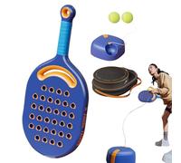 Genérico Bola de Solo Tenis Trainer con Cuerda,Tennis Trainer Rebounder | Solo Tennis Practice Trainer Pelota con Cuerda | Kit de entrenamiento de tenis portátil con cuerda elástica larga
