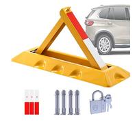Genérico Bolardo de Seguridad Plegable con Cerradura. Cerradura de estacionamiento Plegable para protección de aparcamientos. Poste de Seguridad, Barrera de estacionamiento con Cerradura - Poste tria