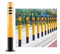 Genérico Bolardos Reflectantes de Acero de Alta Visibilidad para la Seguridad en entradas de vehículos y estacionamientos, Postes de protección duraderos y Resistentes a